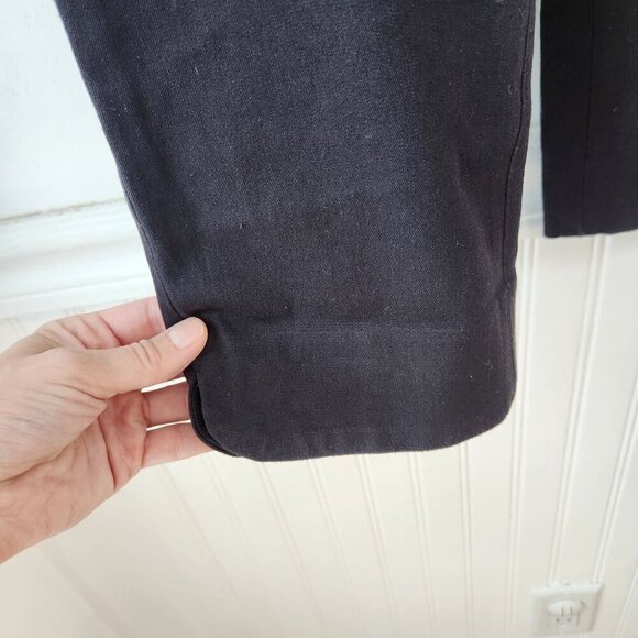 Talbots Chatham Ankle Black Stretch Trousers Pants Straight Leg Women's 6 - Picture 4 of 9